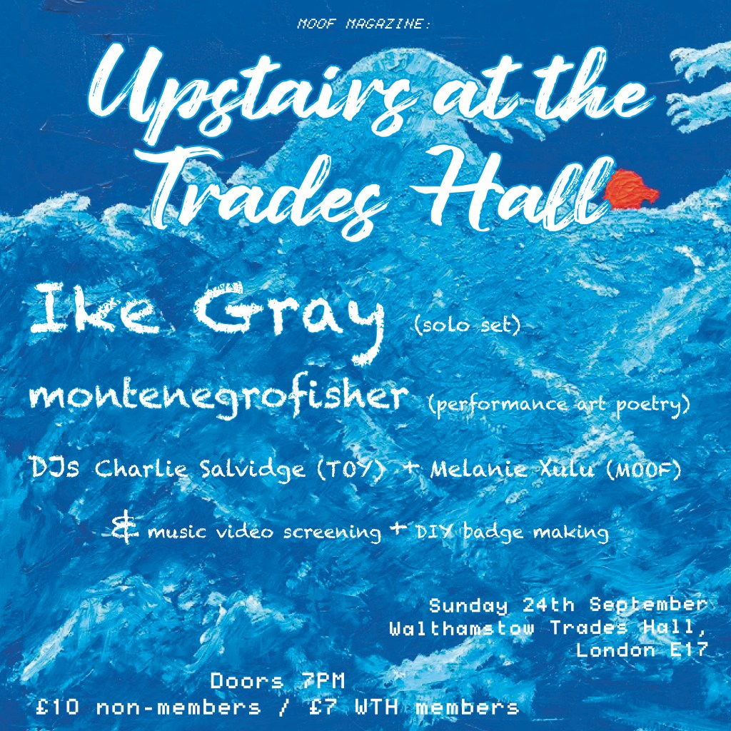MOOF Magazine: September Upstairs at the Trades&nbsp;Hall
